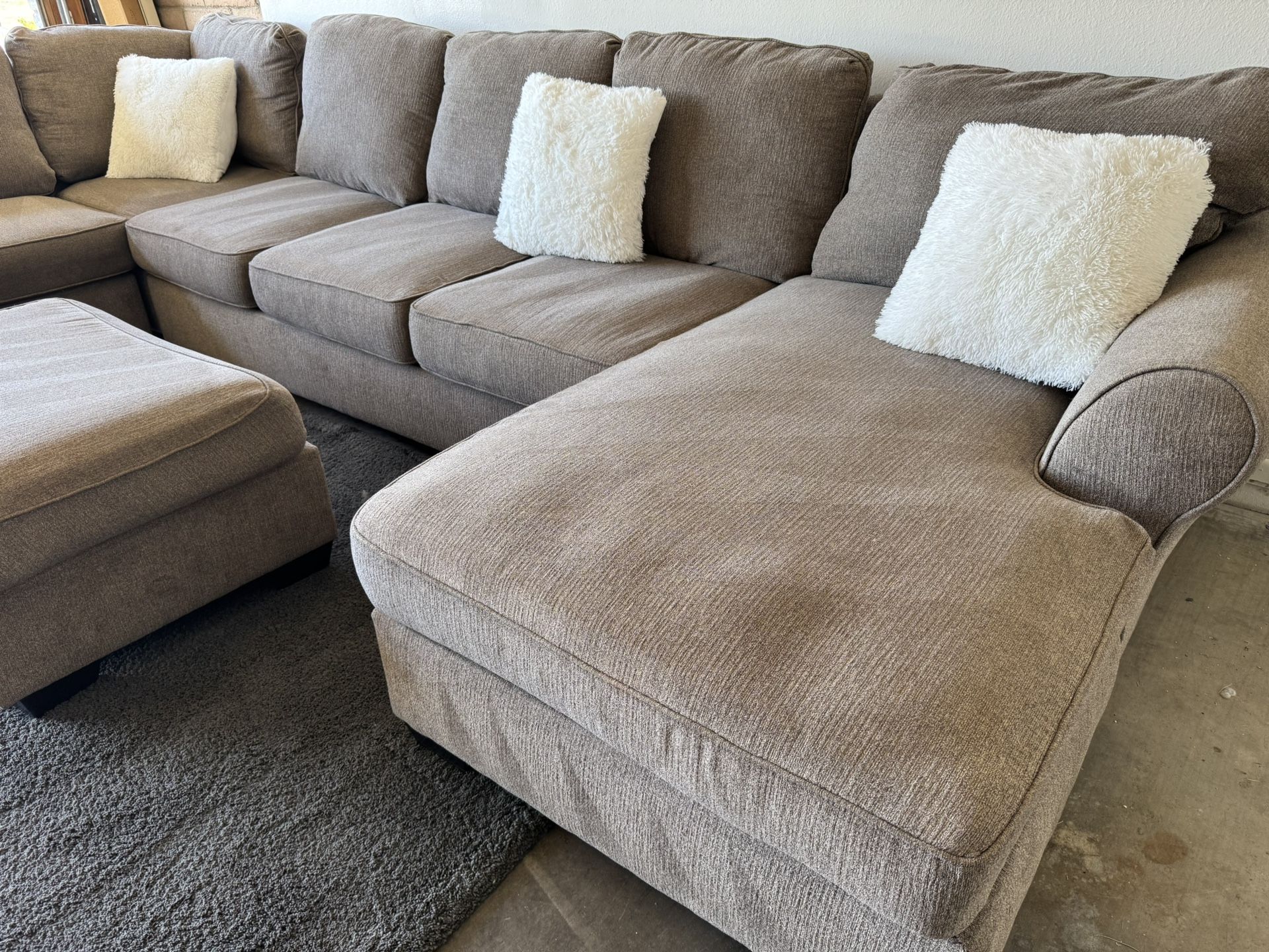 Sectional Sofa Couch Sala Ottoman