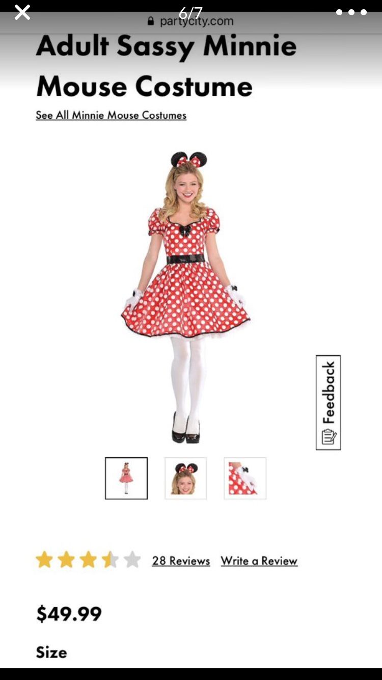 Women’s Minnie Mouse Halloween costume