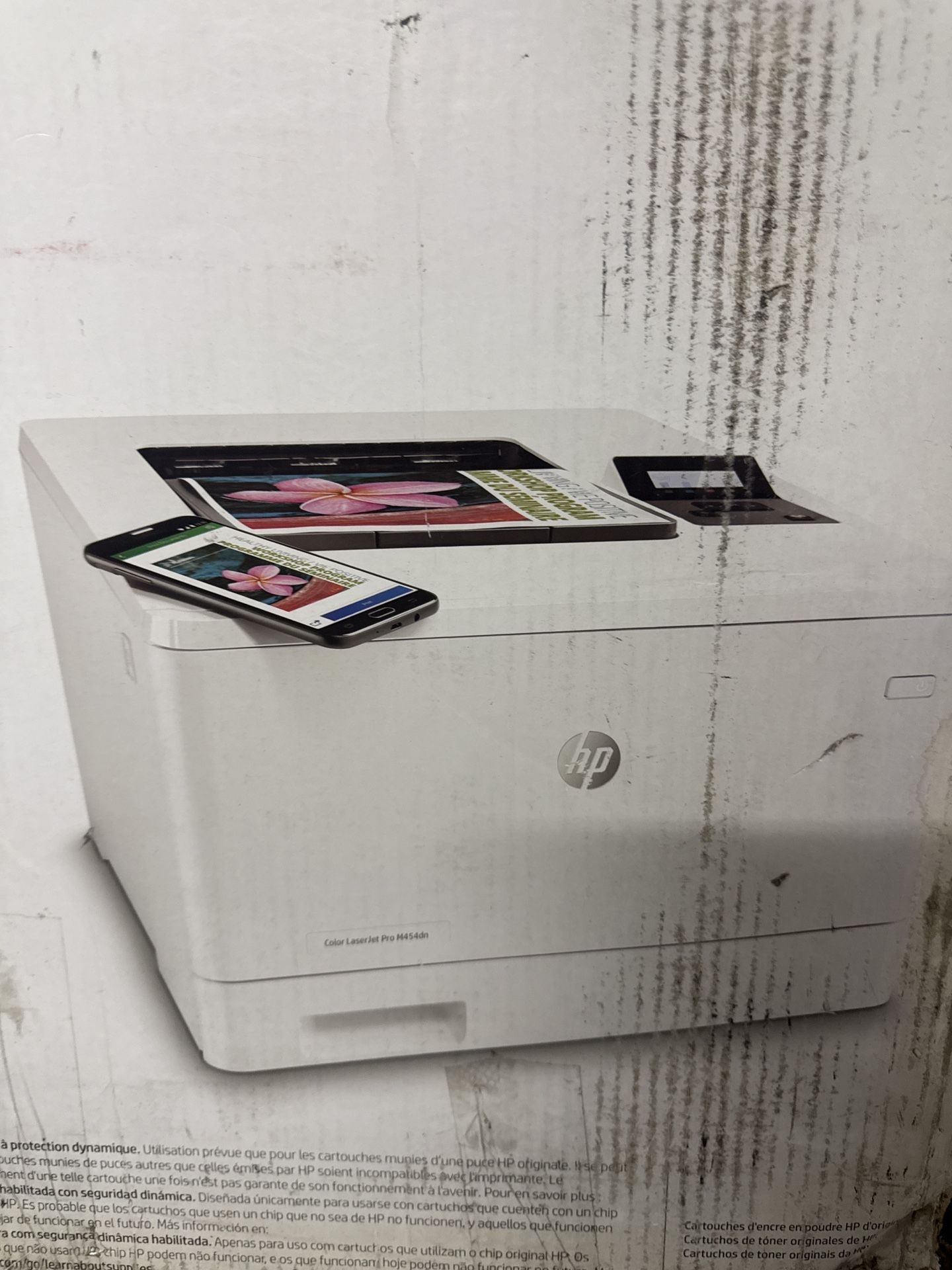 HP Color LaserJet Pro M454dn Laser Printer - Used, Works Great, With Toner
