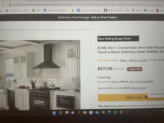 36 In Stainless Steel Range Hood