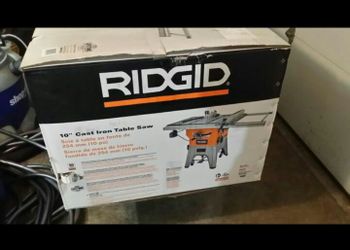 Ridgid 10 inch cast iron table saw deals