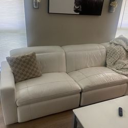 White Leather Couch