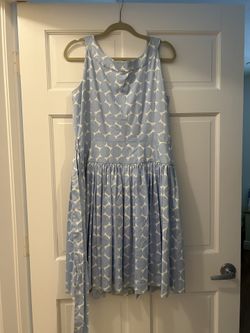 Calvin Klein baby blue and white polka dot dress for Sale in Miami, FL -  OfferUp