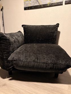 Dark Gray Oversized Accent Chair