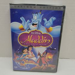 Disney Store Aladdin DVD 2004 2-Disc Set Special Platinum Edition Sealed