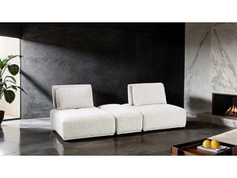Stavanger Light Gray 2-Seater w/Rect. Ottoman