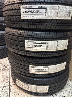 Set 4 New Tires 235-65-18 Bridgestone Ecopia H/L422 Plus