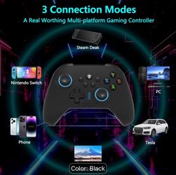 Multi-Platform Wireless Gaming Controller Black