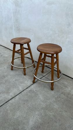 2 SWIVEL STOOLS FOR $25