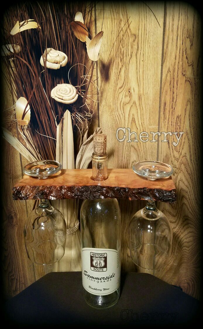 ~Wooden Bottle Wine Glass Holder~