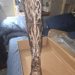 Badass Over The Knee Cowgirl Boots,  Worn 1 Time