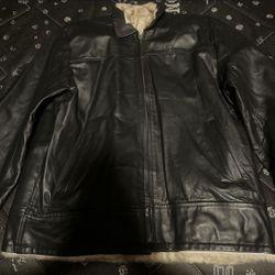 Leather Jacket, Size Medium 