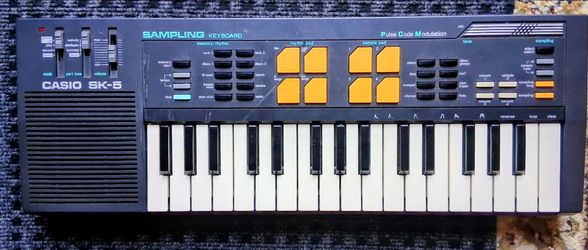 Vintage Casio SK-5 sampling keyboard