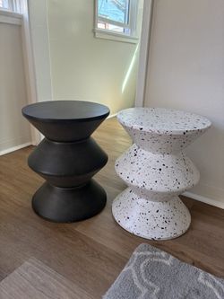 Lennox Concrete Side Tables - Two Available