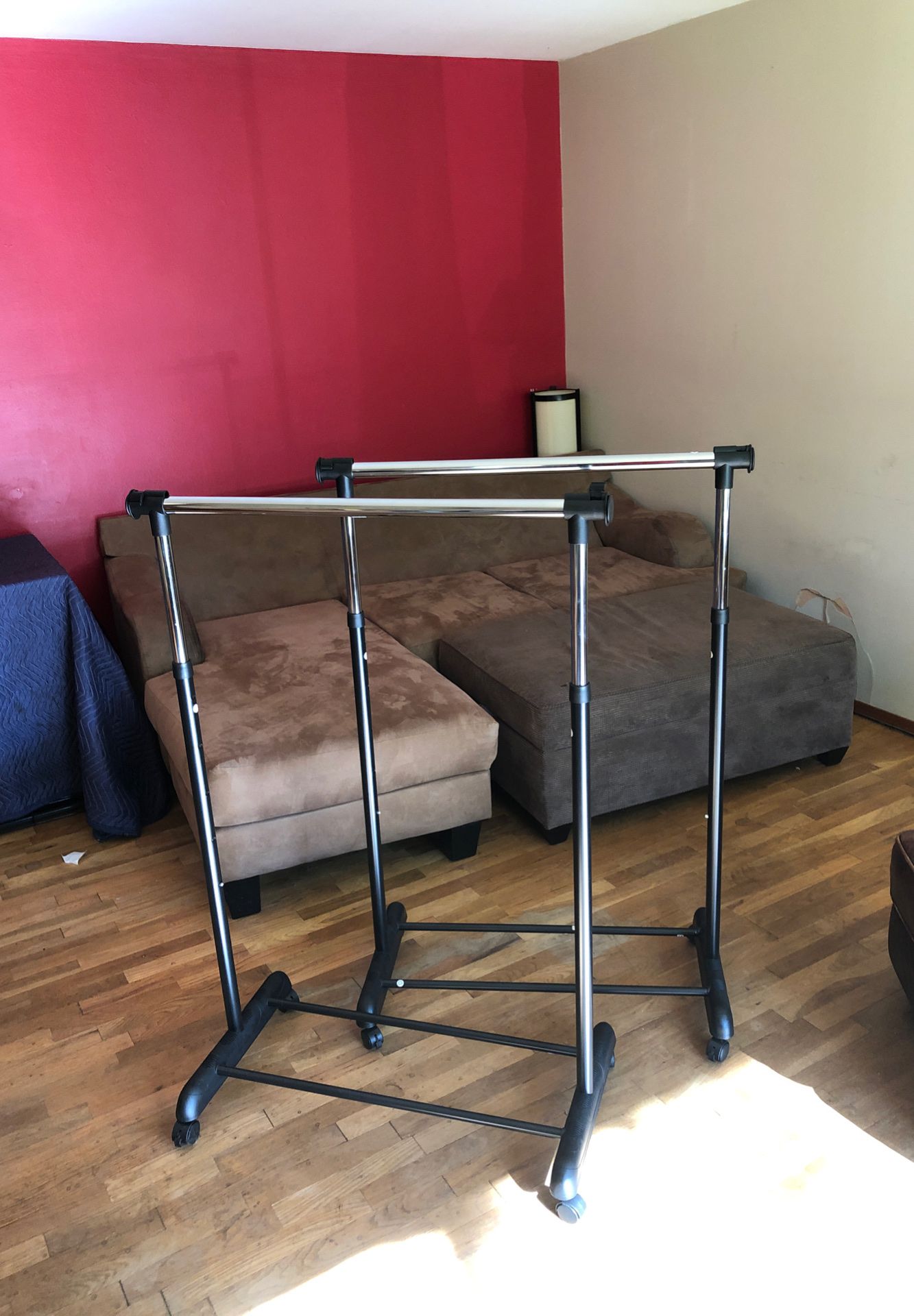 2 clothing racks from target