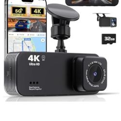 Dash Cam Dual Camera 4k
