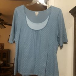 Womens Size 18 / 20 Short Sleeve  top Tunic Length .  Made Of 100% Cotton.  Brand New Never Worn 