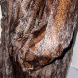 Musk Fur Coat Size M 