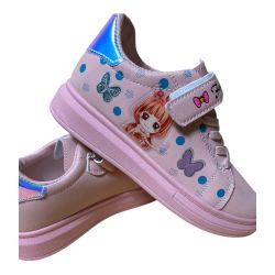 Pink Kids Shoes with Butterfly Design