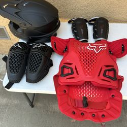 Size S - M Bike Motor Armour Set Of 4 Items 
