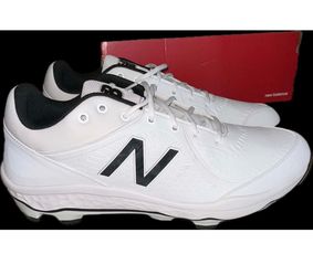 New Balance Men's L3000V5 L3000SW5 V5 Metal Low Baseball Cleats White Sz 16 NEW