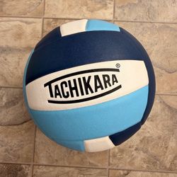 Tachikara SV5WSC Sensi-Tec Composite Volleyball - Powder Blue Navy White Size 5
