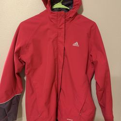 Adidas Windbreaker Coat Size 11-12 Youth 