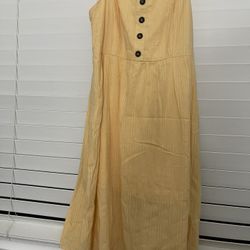 Plus Size Dress  Yellow 