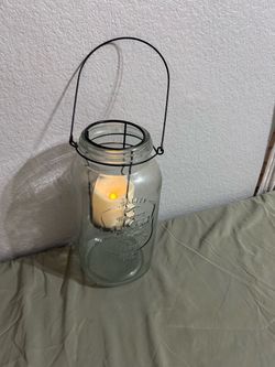 Mason Jar Hanging Lantern / Candle Holder β Rustic Decor (Peoria)