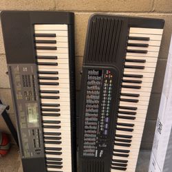 2 CASIO Pianos No power Cords