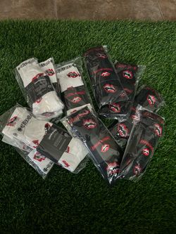 Chrome heart socks black and white