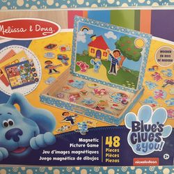 Melissa And Doug Blues Clues Magnetic Picture Game- Brand NEW!