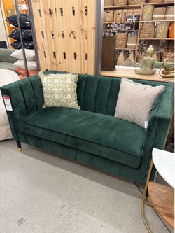 Green sofa