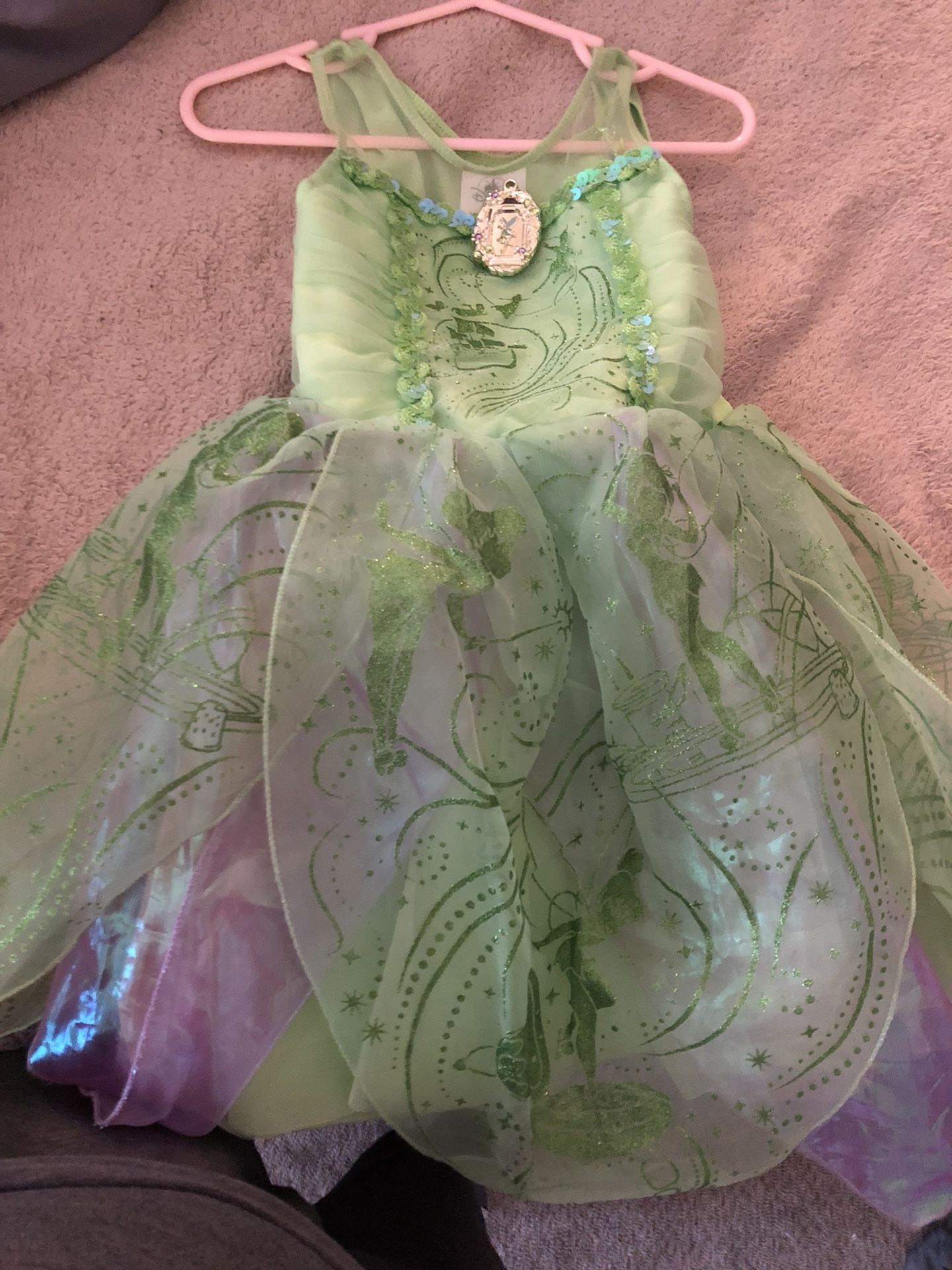 Tinkerbell dress and shoes