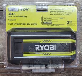 Ryobi 40V 2Ah Compact Lithium Battery