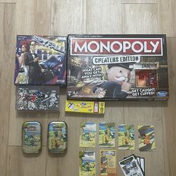 All Boardgames: Monopoly, SpyFall, Coins, Pokemon & Domino