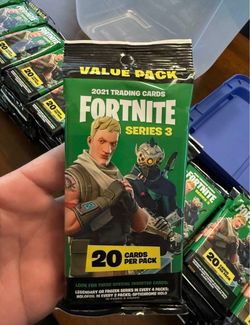 Fortnite Trading Cards USA Print - Huge Fat Pack Lot, factory sealed!