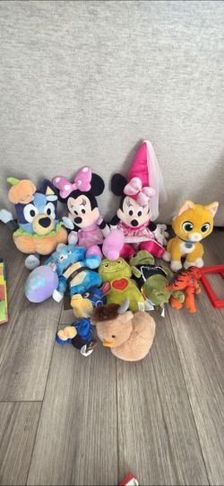 Kids Character Stuffed Animal Plush Lot