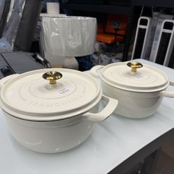 Tramontina 4-quart & 6-quart Enameled Cast Iron Round Dutch Oven, 2-pack