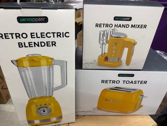 Retro appliances new blender mixer toaster selling all together only nostalgic nostalgia vintage Mcm