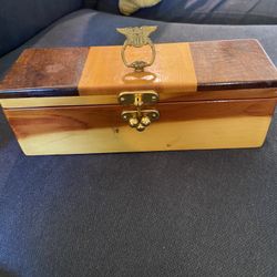 Small Wood Storage Box/ Read Description 