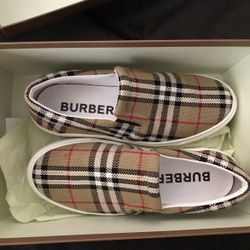 Burberry Slip Ons Size 10M 
