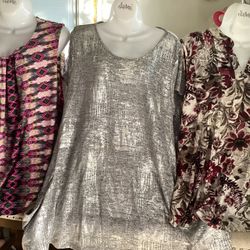 Very Pretty Size 3 X-Large.  Excellent Condition They Are Nice.     $ 10.00 Each Blouse