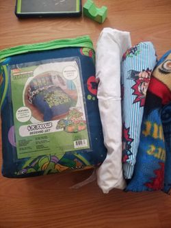 Toddler Bedding Teenage Mutant Ninja Turtles Avengers Jake Pirate Lot