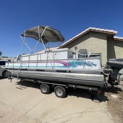 Play Bouy 20ft Fish And Fun Pontoon Boat, Lake Ready! 