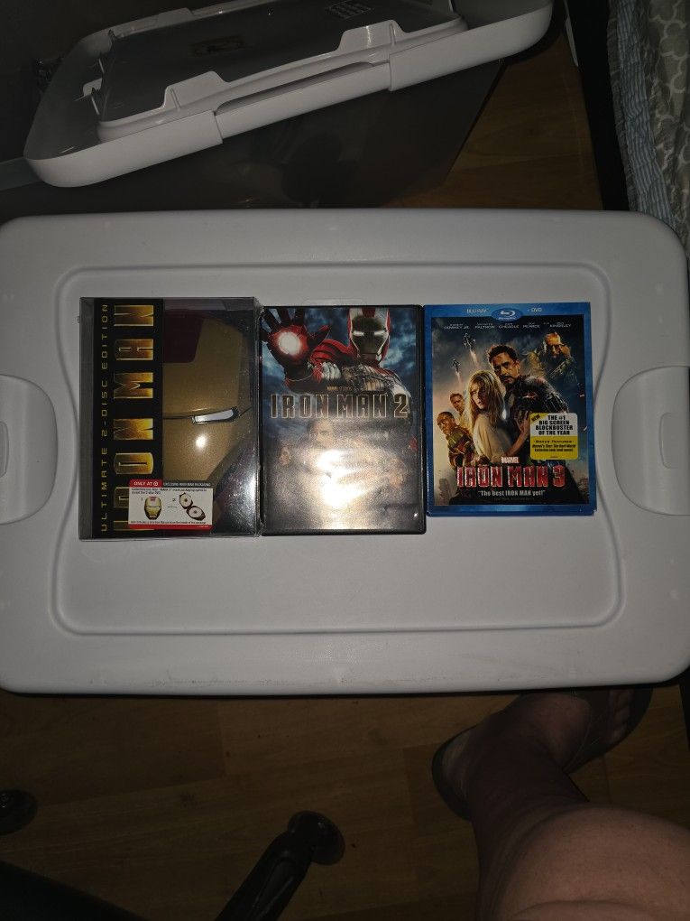 Marvel Ironman dvd and blu ray bundle.