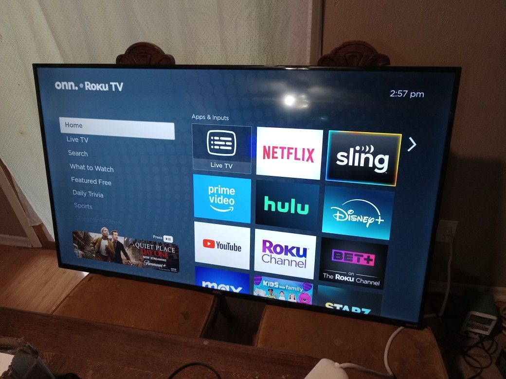 Onn 55" Class 4K UHD LED Roku Smart TV 100012586
