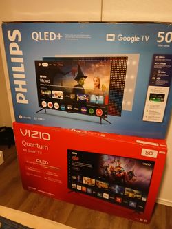 Philips & Vizio 50" QLED 4K Smart TV