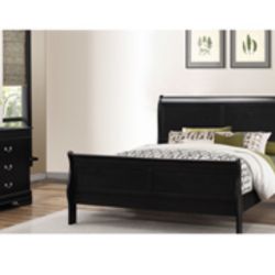 Modern Queen Size Black Complete Bedroom Set