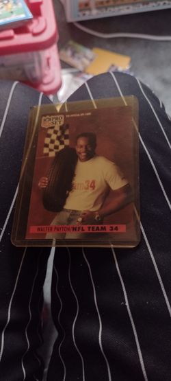 Football Walter Payton 1991 NFL Proset Team #34  Cash porch pickup Redmond